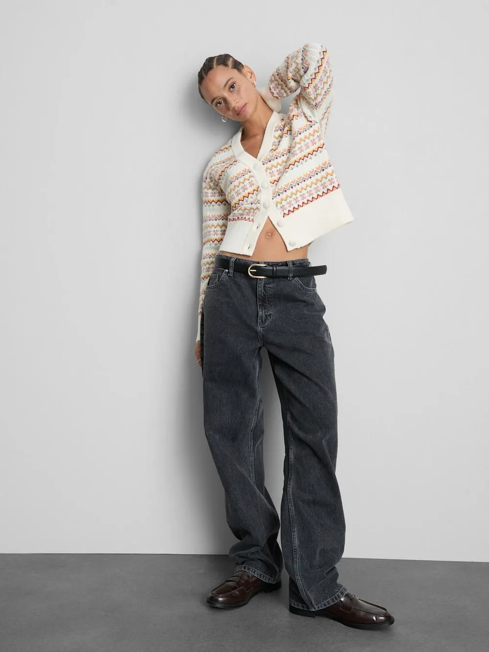 Paula Echevarría Geometric Cardigan