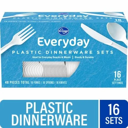 Kroger® Everyday Plastic Dinnerware Sets