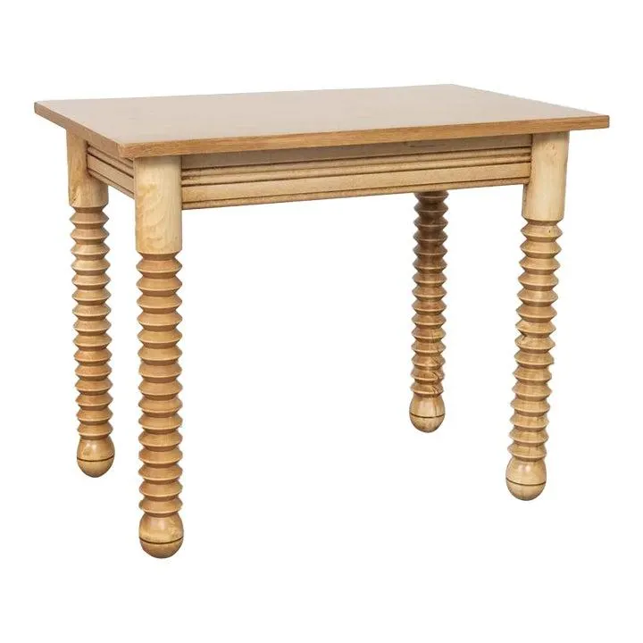 1940s French Wood Table by Charles Dudouyt