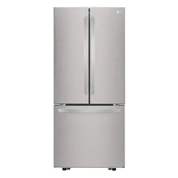30 in. W 22 cu. ft. French Door Refrigerator with Ice Maker in Stainless Steel