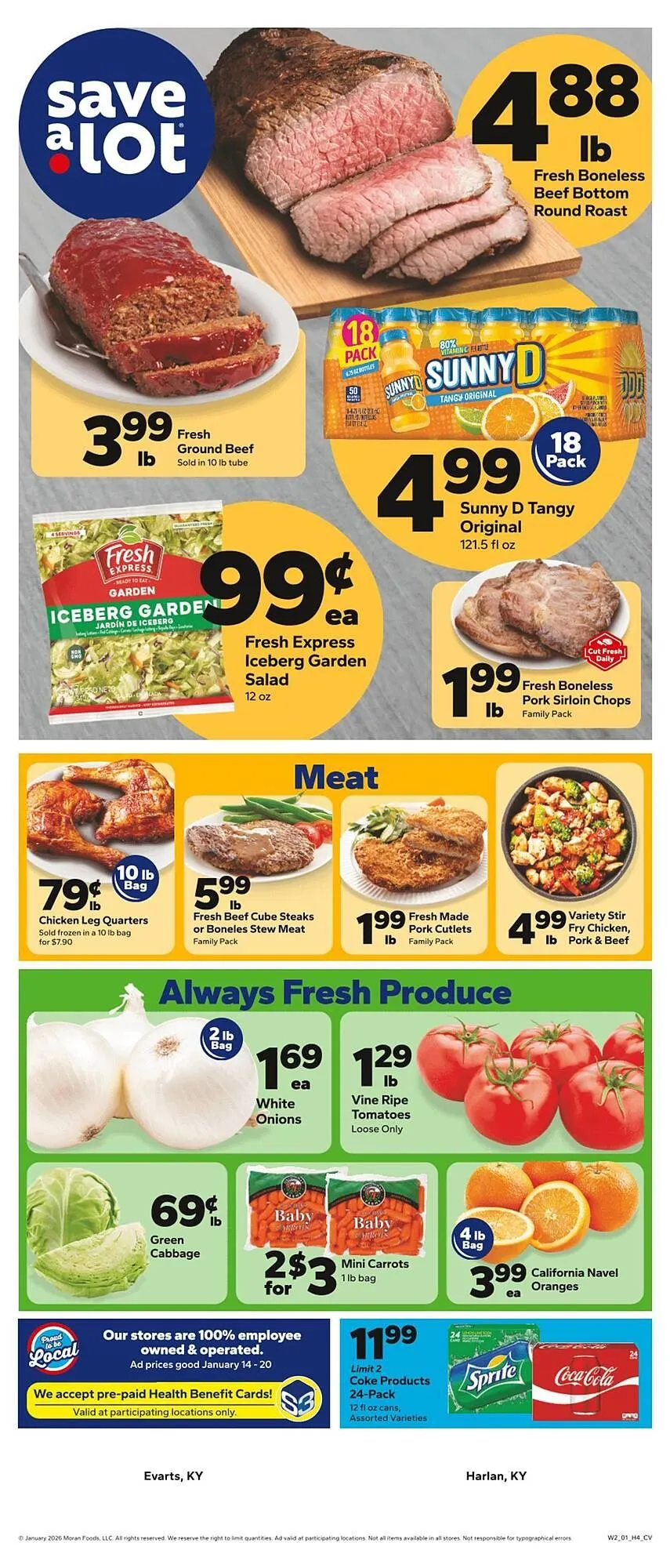 Weekly ad Save a Lot weekly ad from January 14 to January 20 2026 - Page 1