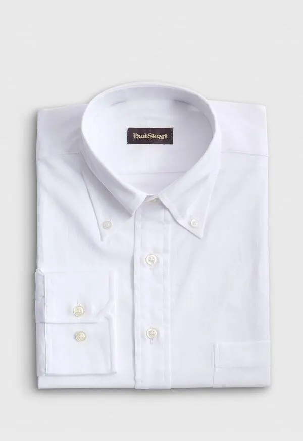 Super 140s Cotton Button Down Collar Dress Shirt