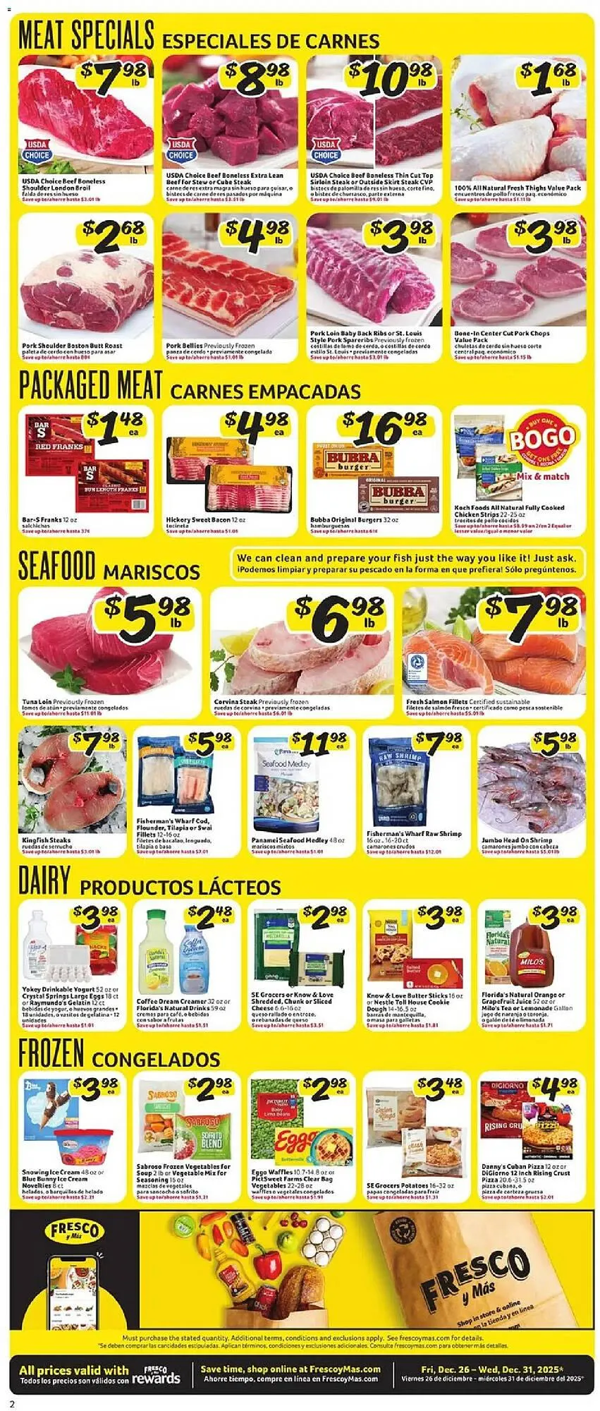 Weekly ad Fresco y Más weekly ad from December 26 to December 31 2025 - Page 2