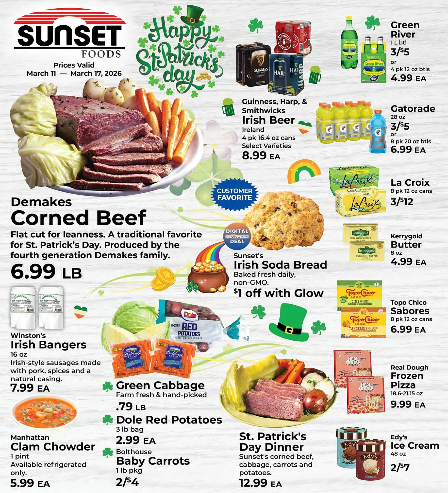 Weekly ad Sunset Foods weekly ad from March 11 to March 17 2026 - Page 1
