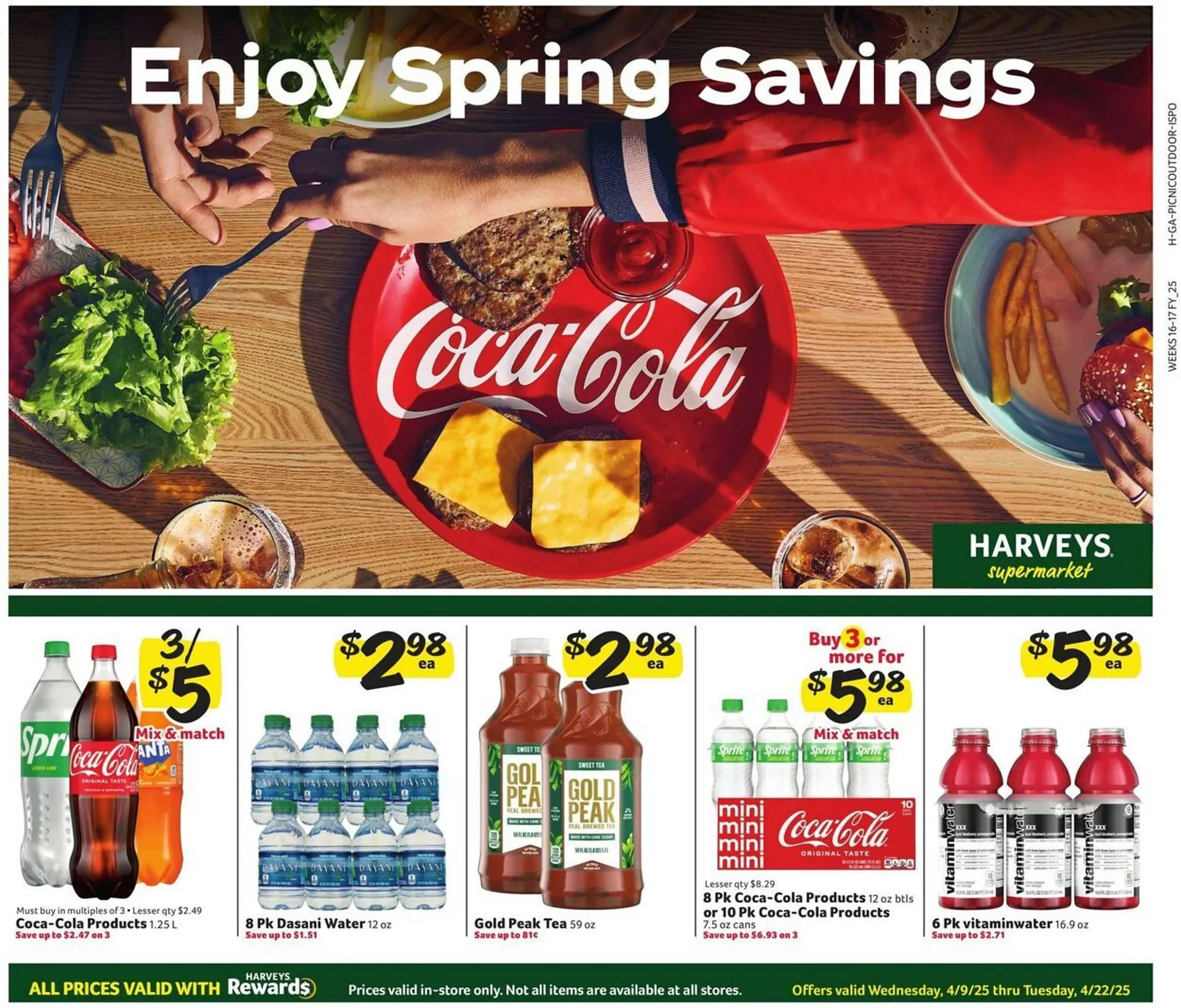 Weekly ad Harveys Supermarkets Weekly Ad from April 9 to April 22 2025 - Page 1