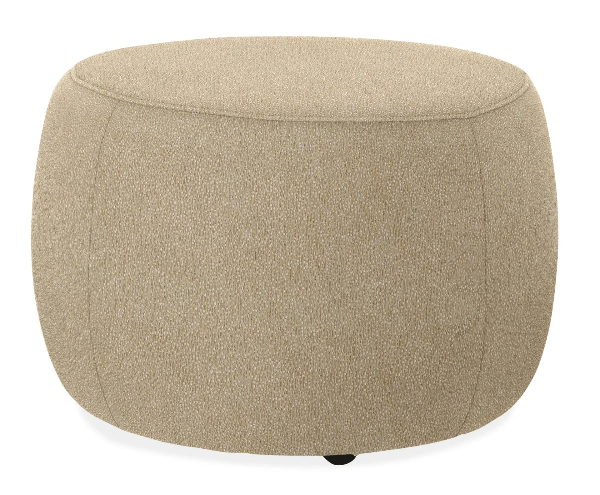 Lind 20" diam 16h Ottoman in Britten Natural