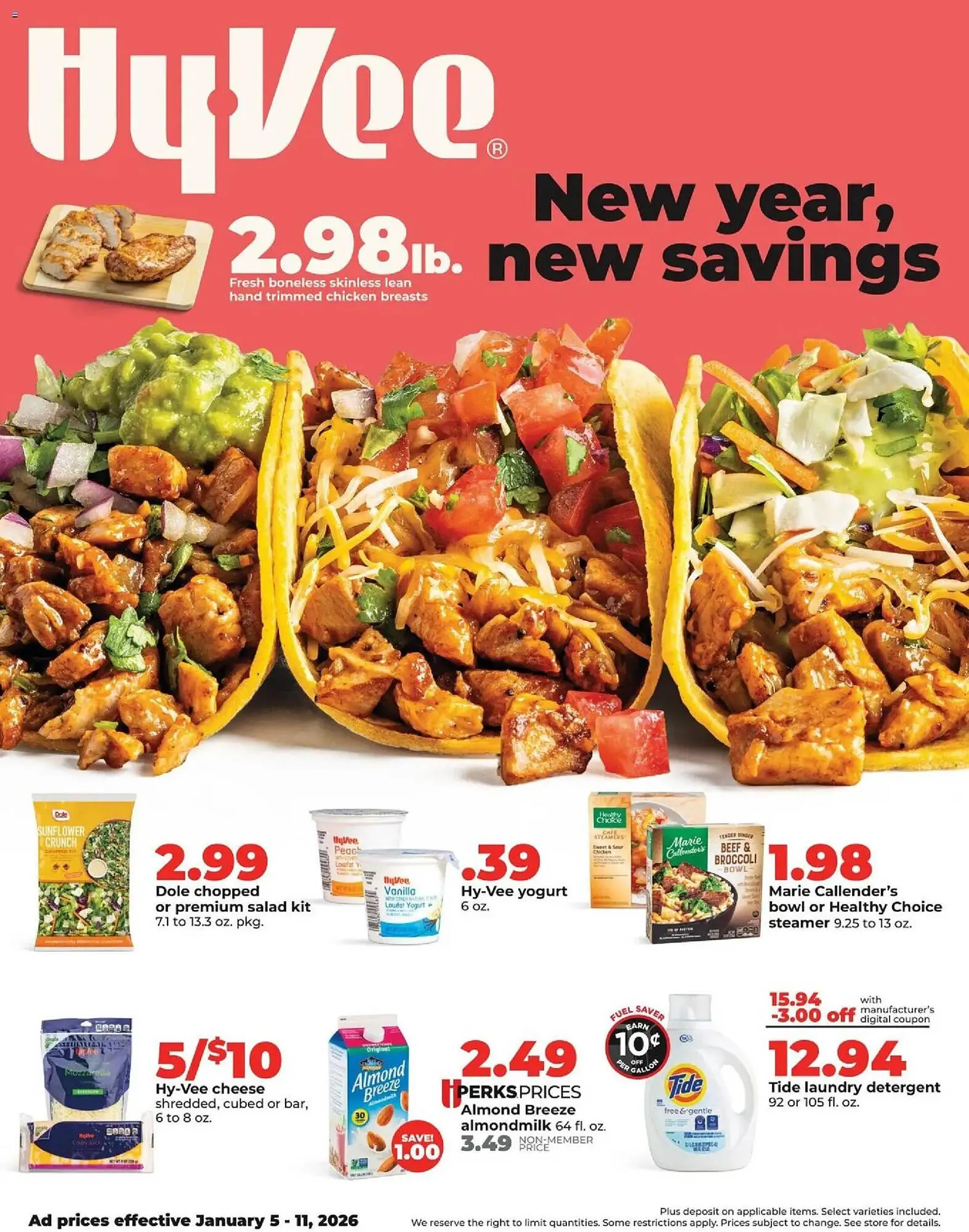 Weekly ad Hy-Vee weekly ad from January 5 to January 11 2026 - Page 1