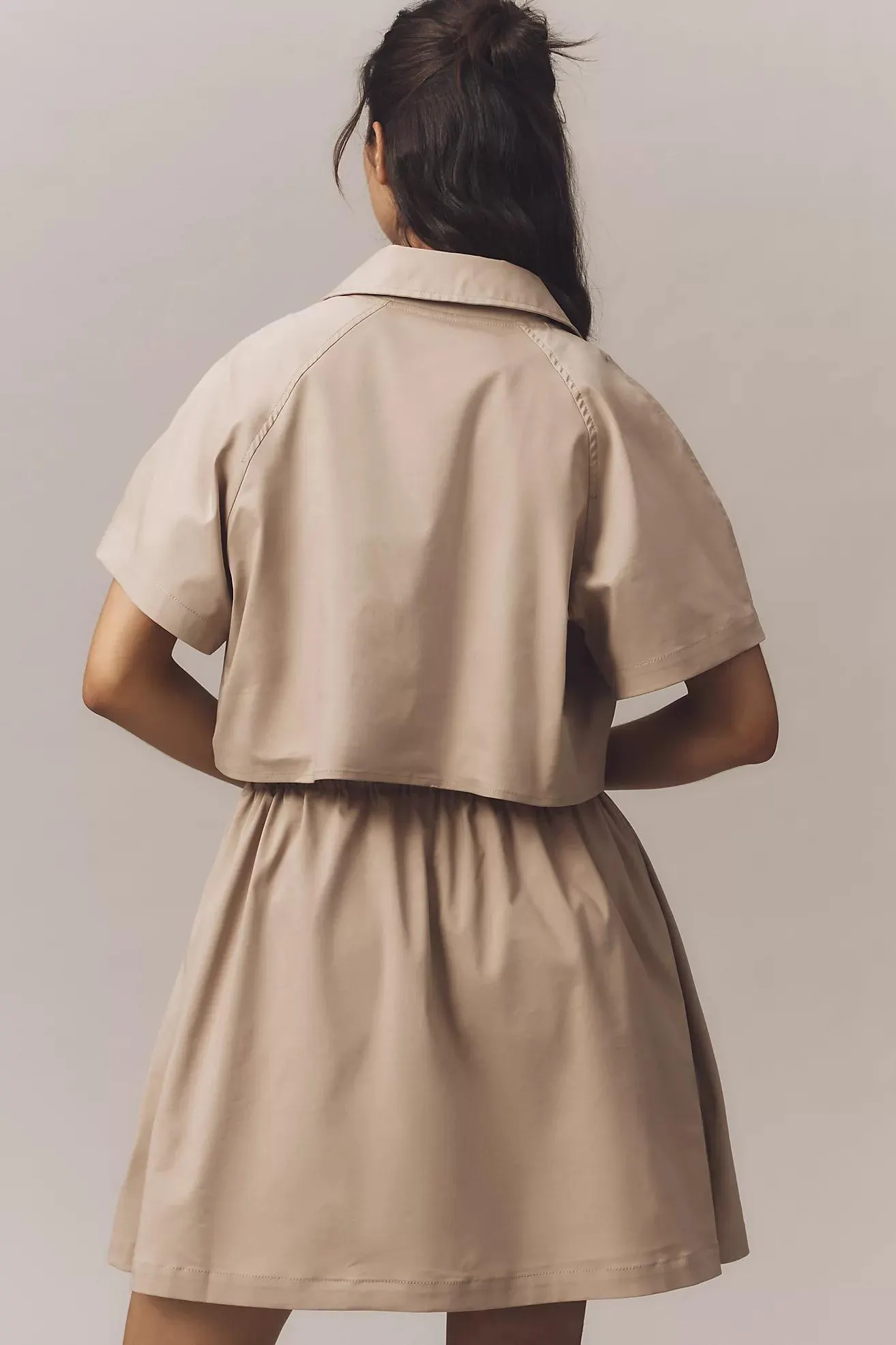 Exquise Short-Sleeve Twofer Mini Dress