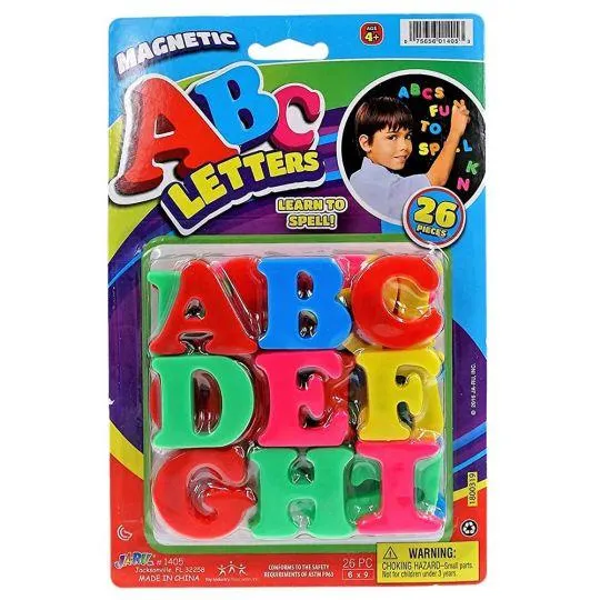 JA-RU Inc. Toys - MAGNETIC ABC ALPHABET LETTERS (26 Pieces)