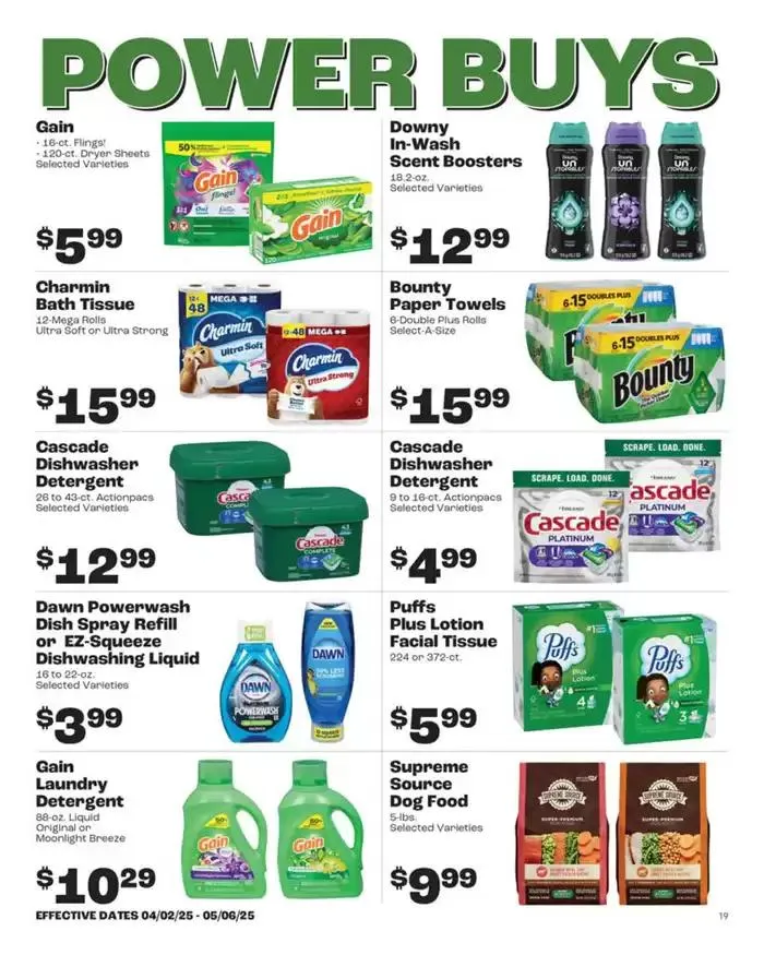 Weekly ad Rosauers Monthly Power Buys from April 2 to May 6 2025 - Page 19