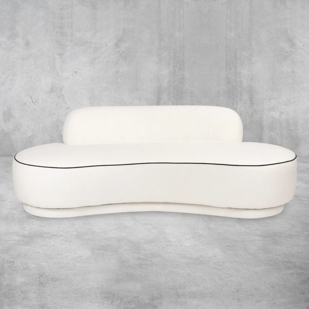 Sag Harbor Sofa in Hammered Velour with Contrasting Welt
