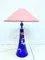 Table Lamp in Painted Glass from Eisch, 1990s