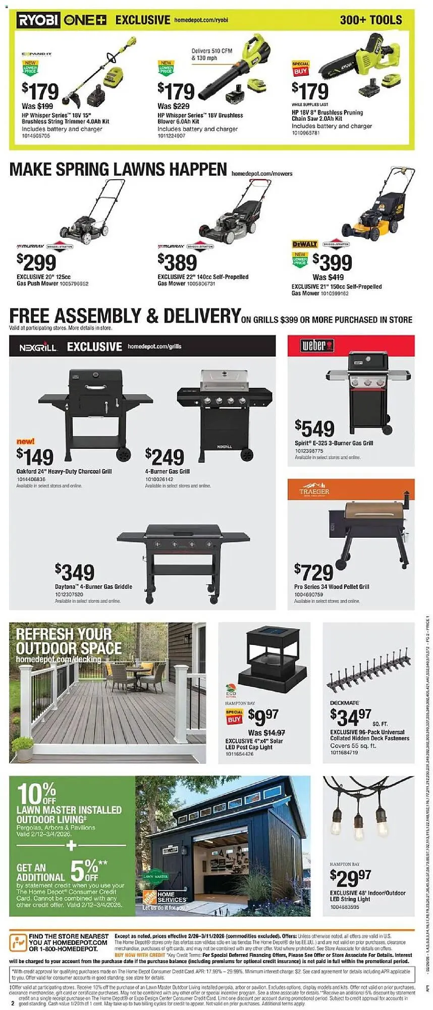 Weekly ad The Home Depot flyer from February 26 to March 13 2026 - Page 2