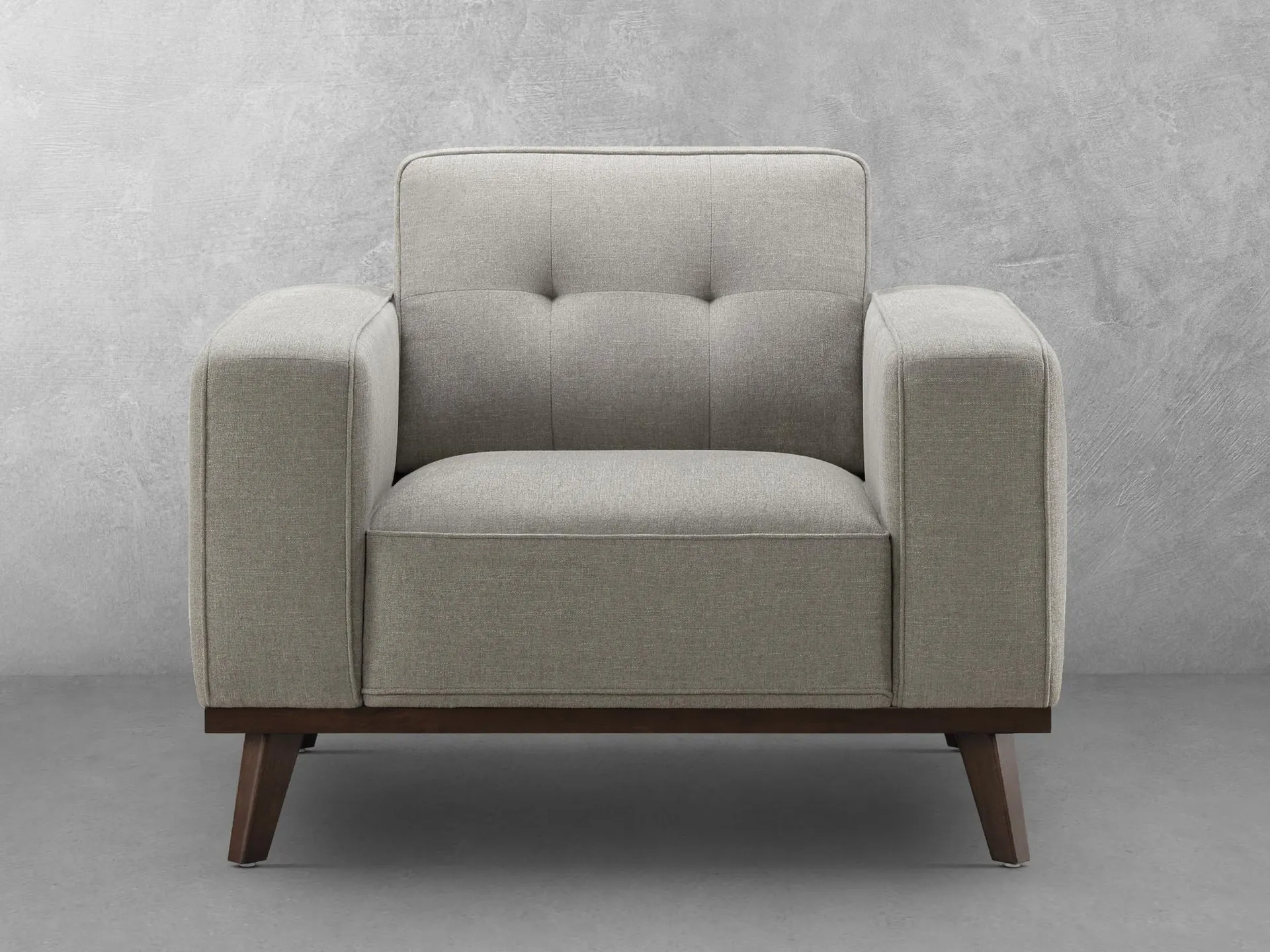 Vicenza Mid-Century Upholstered Chair - Gray