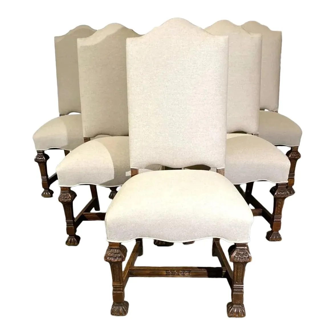 1930 English Dining Room Chairs Set of 6