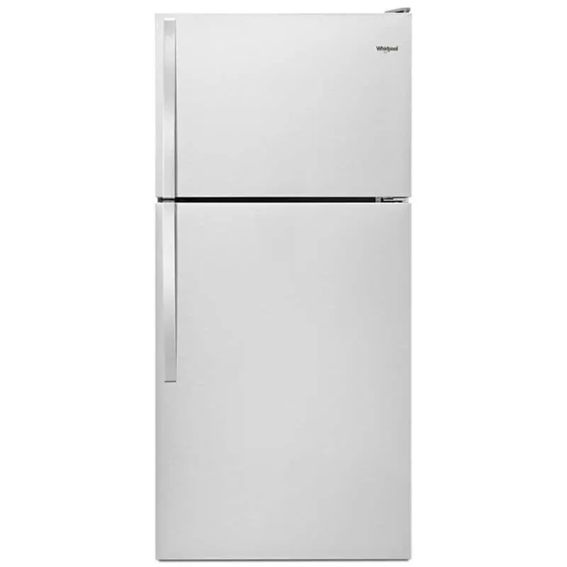 Whirlpool 30 in. 18.0 cu. ft. Top Freezer Refrigerator with Ice Maker - Stainless Steel