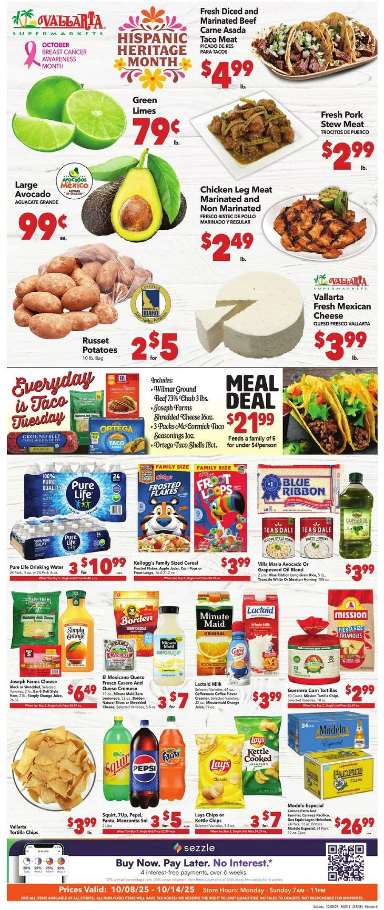 Weekly ad Vallarta from October 8 to October 14 2025 - Page 1