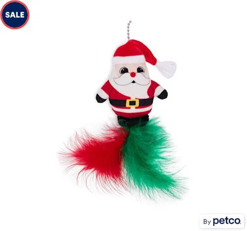 Merry Makings Santa Teaser Attachment Cat Toy