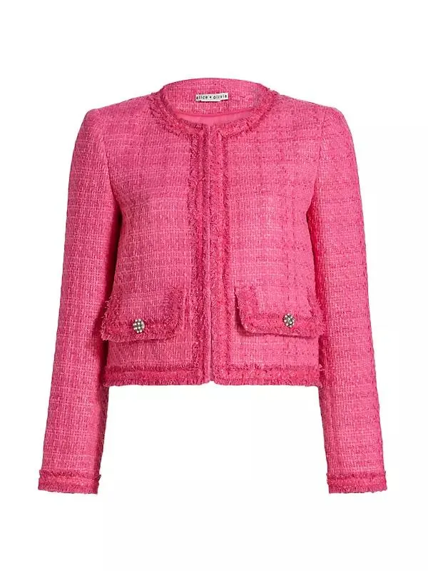 Landon Tweed Cropped Jacket