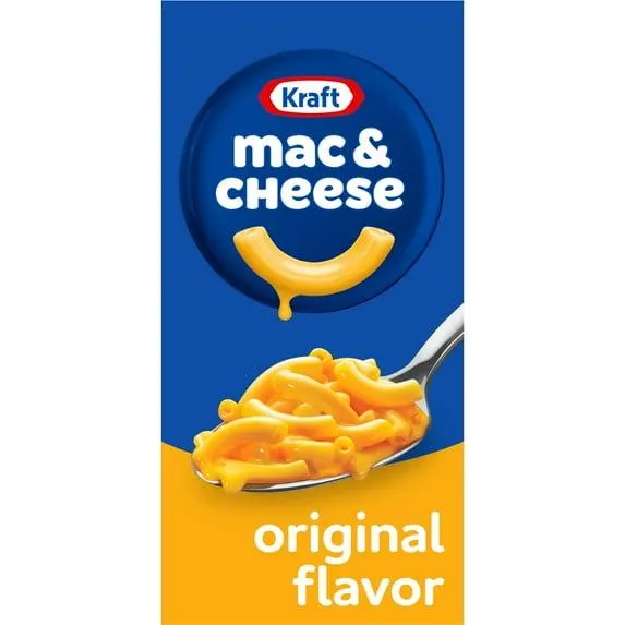 Kraft Original Mac N Cheese Dinner, 7.25 oz Box, Shelf-Stable