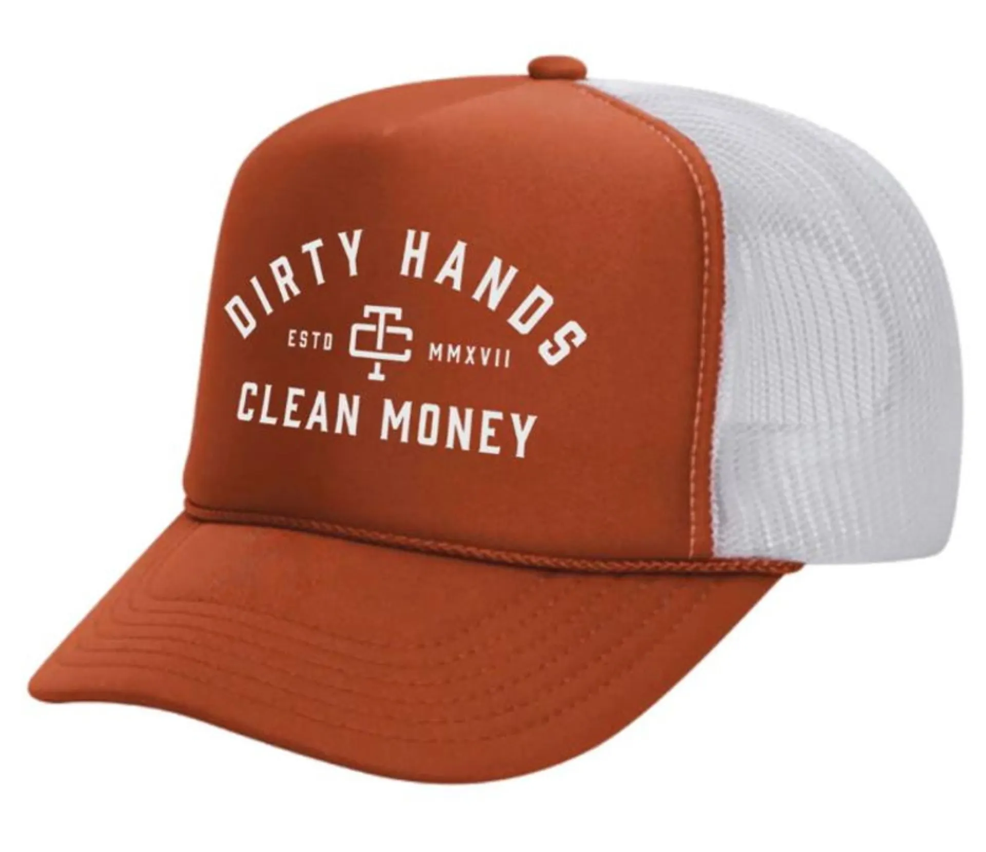 Troll Co. Brick White DHCM Foam Trucker Hat