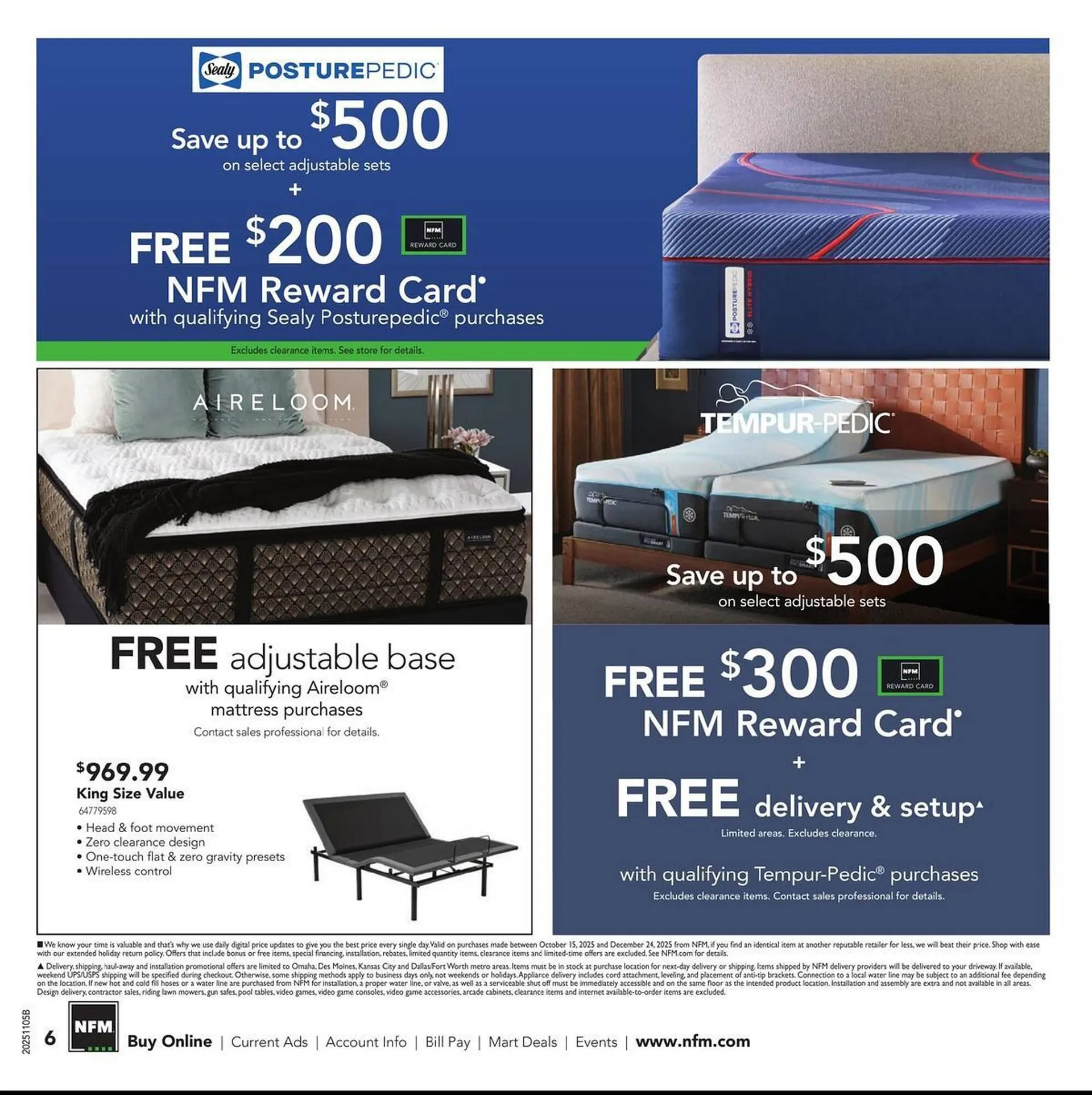 Weekly ad Nebraska Furniture Mart weekly ad from November 5 to November 11 2025 - Page 6