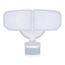 Patriot Lighting® Link LED Dual Head Motion Sensor Outdoor Security Flood Light