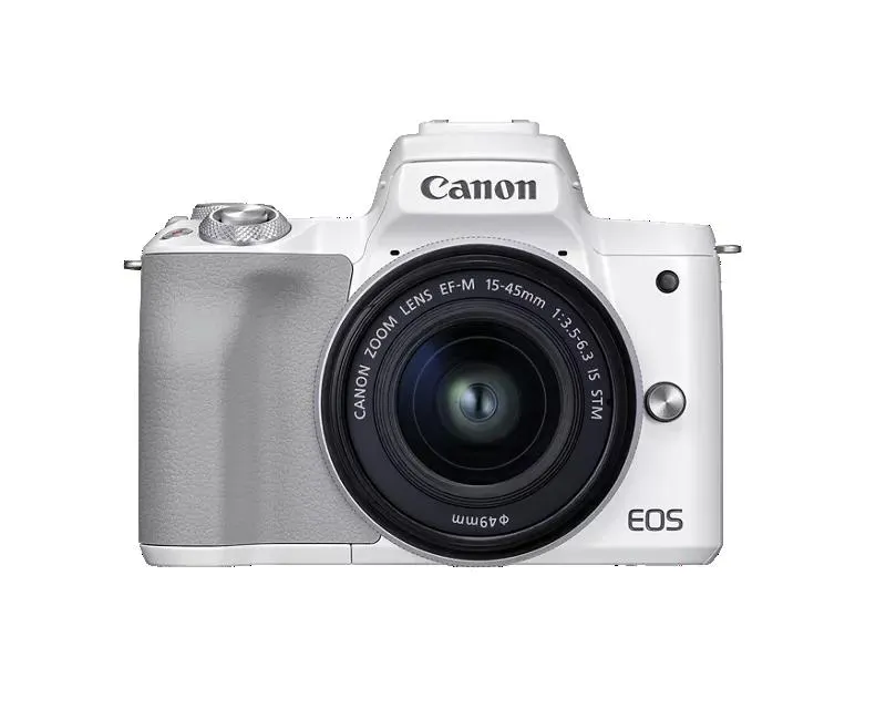 Refurbished EOS M50 Mark II EF-M 15-45mm f/3.5-6.3 IS STM Lens Kit White