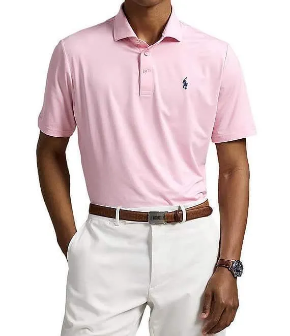RLX Golf Performance Stretch Solid Short Sleeve Polo Shirt