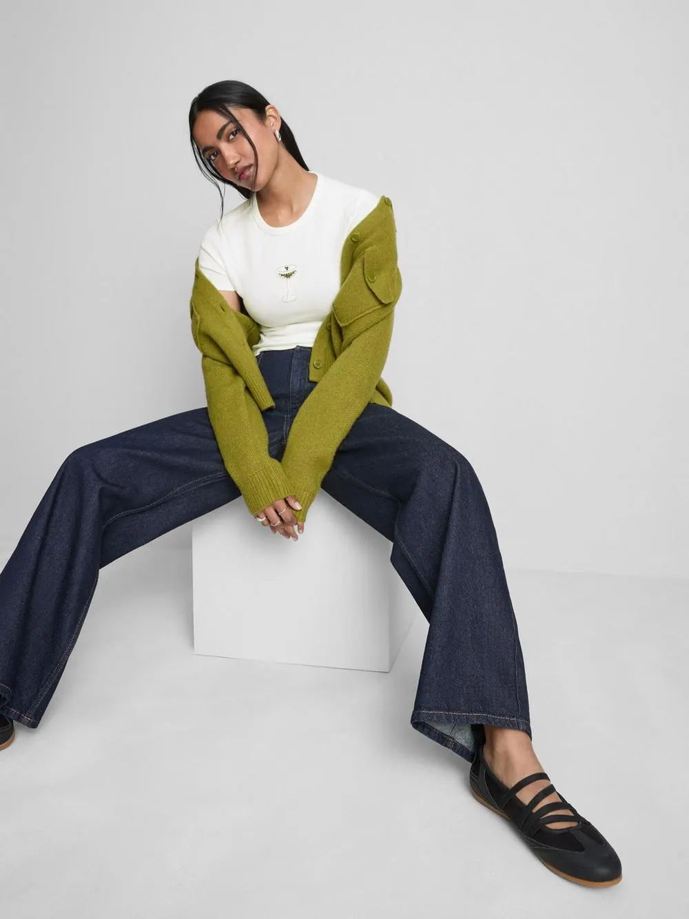 Cotton Rich Beaded Cocktail Baby Tee