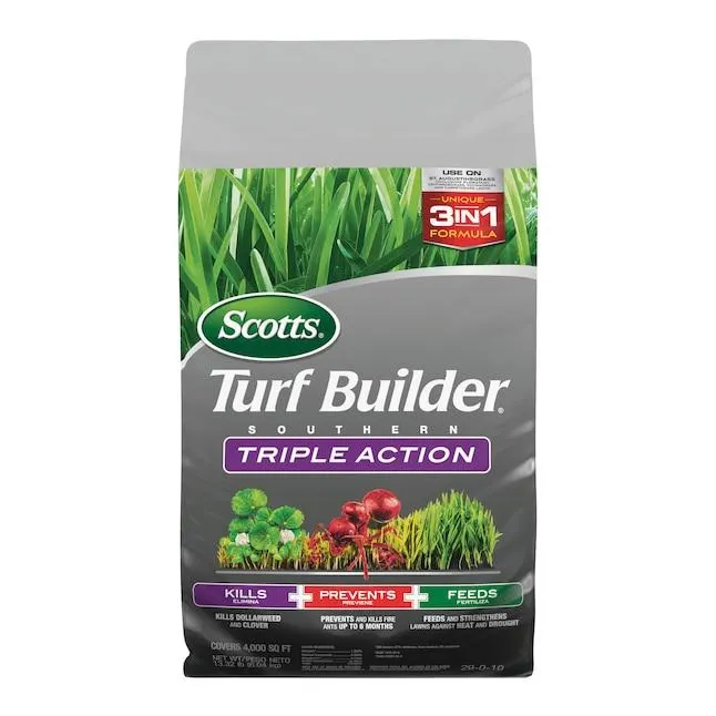 Scotts Turf Builder Southern Triple Action 13.32-lb 4000-sq ft 29-0-10 Weed Feed Insect Control Fertilizer