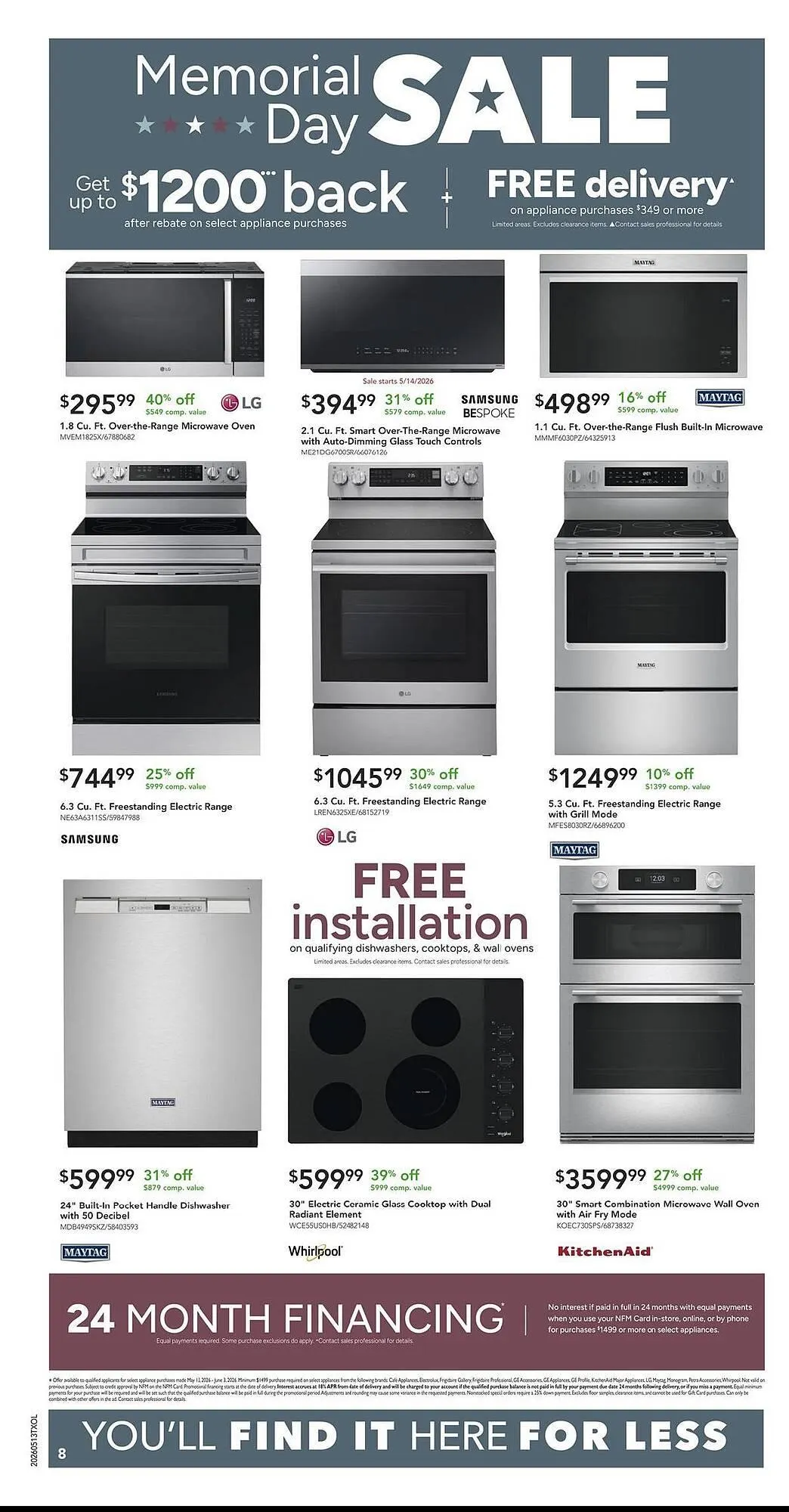 Weekly ad Nebraska Furniture Mart weekly ad from May 13 to May 19 2026 - Page 8