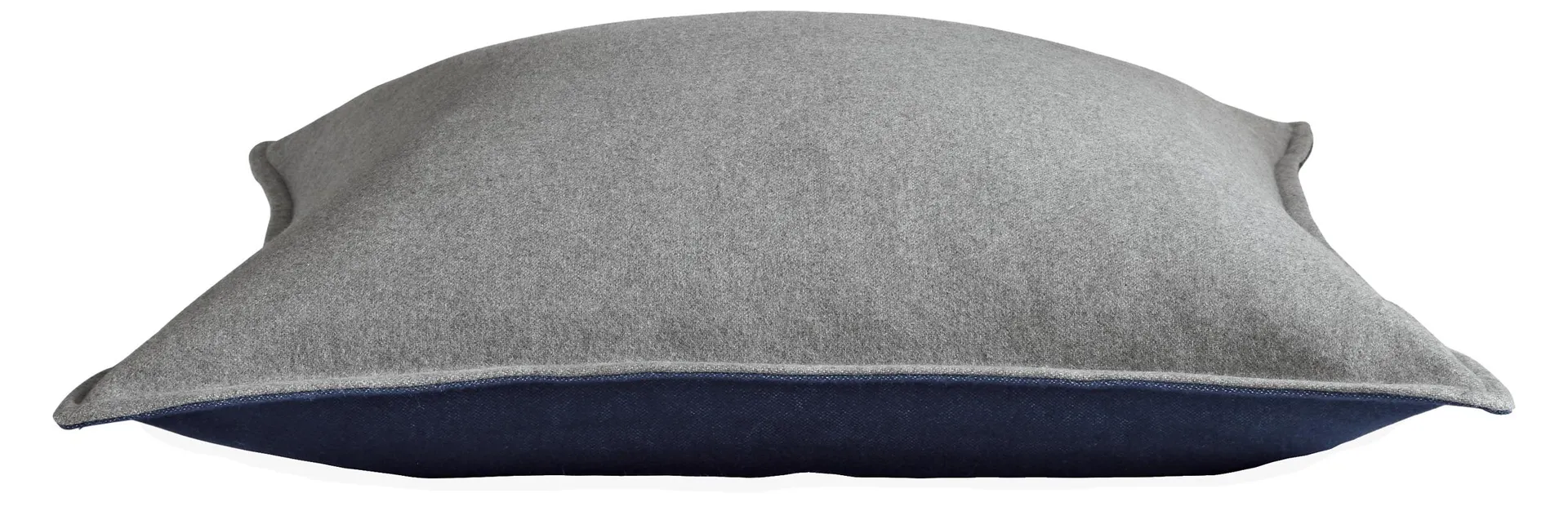 Cunningham Euro Sham in Cement/Navy