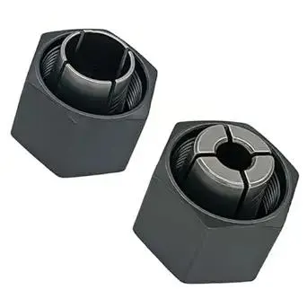 (1/2-inch) 12.7mm and(1/4-inch ) 6.35mm Collet and Nut Replace for Dewalt 326286-04 DW6212 DW6214 DW618 Router Hitachi 323-293, Bosch 2610906283 Skil 2823121001
