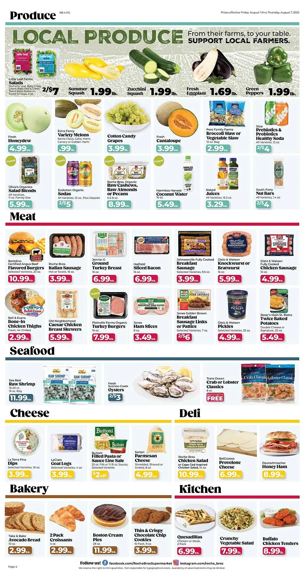 Weekly ad Roche Bros Weekly Ad from August 1 to August 7 2025 - Page 4