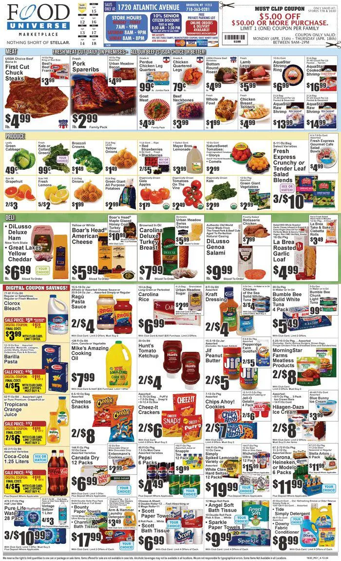 Weekly ad Food Universe weekly ad Next Week from April 12 to April 18 2024 - Page 1
