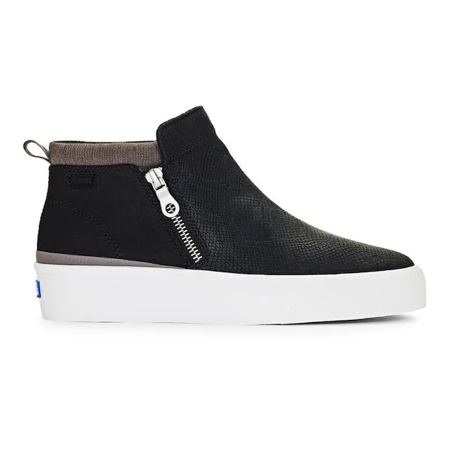 Keds Cooper Zip Snake Embossed Suede Bootie