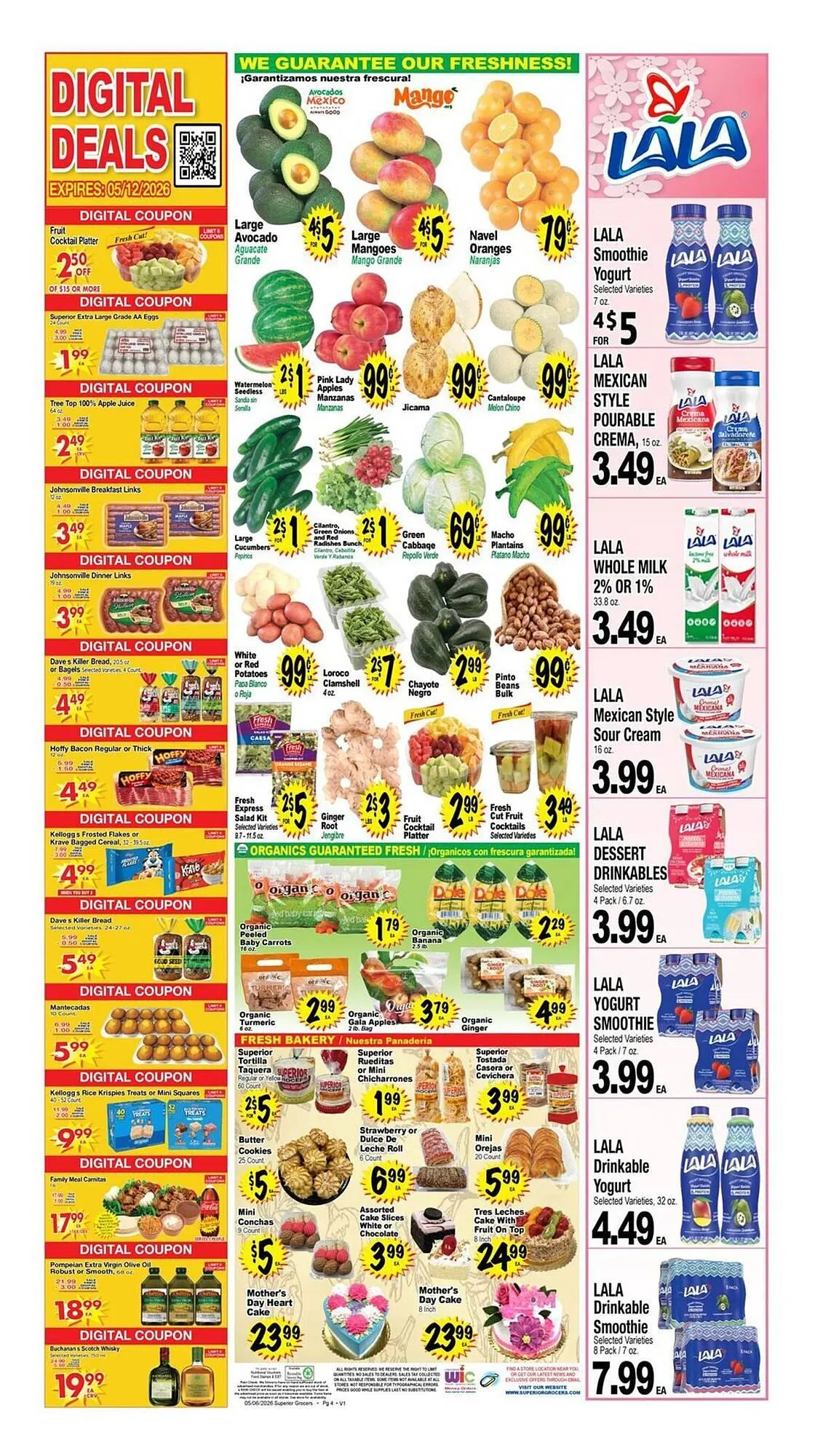 Weekly promotion Superior Grocers weekly ad spanning from May 6 to May 12 2026 - Page 4 for Catalogue 365