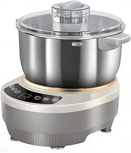 Electric Dough Machine With Fermentation Function, Microcomputer Timing, Front Touch Panel, 6.3qt(7L), 304 Stainless Steel, Used For Bread, Pizza, Pancake, Dumpling Dough And Sourdough