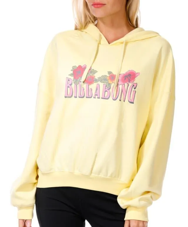 Billabong Juniors Long Sleeve Crop Hoodie Sweatshirt