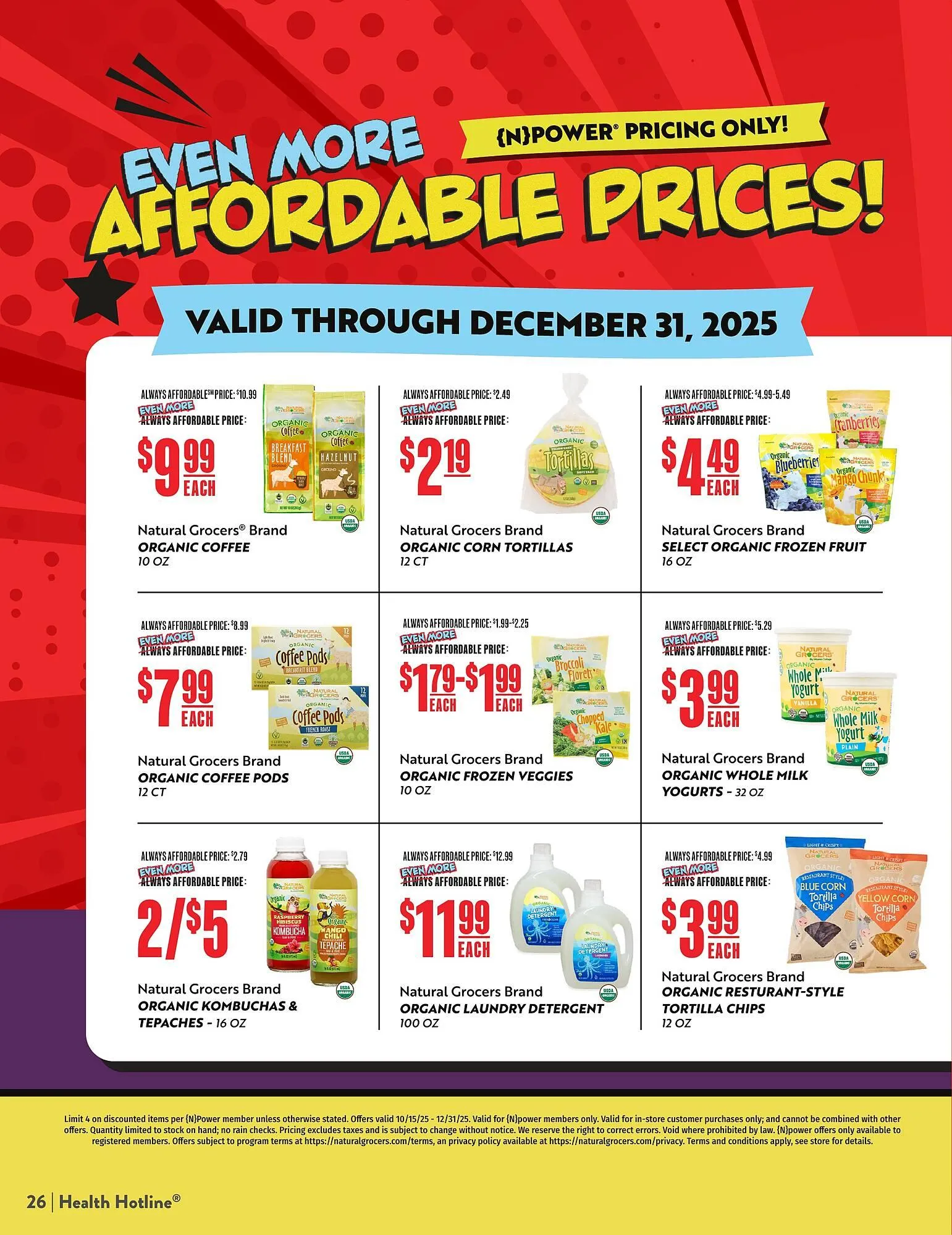 Weekly ad Natural Grocers weekly ad from December 6 to December 22 2025 - Page 26