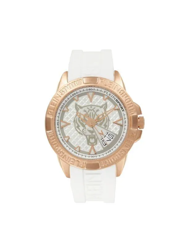 Touchdown IP Rose Gold Stainless Steel & Silicone Strap Watch/44MM