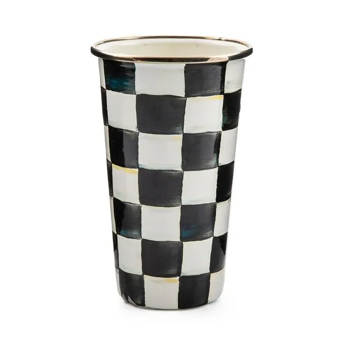Check Enamel Tumbler