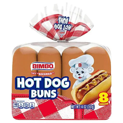 Bimbo Hot Dog Buns 8 ea