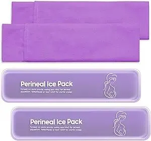 Reusable Perineal Cooling Pad for Postpartum and Hemorrhoid Pain Relief,Instant Perineal Cold Pack,Vaginial Ice Pack for Pain Relief (Color-Purple)