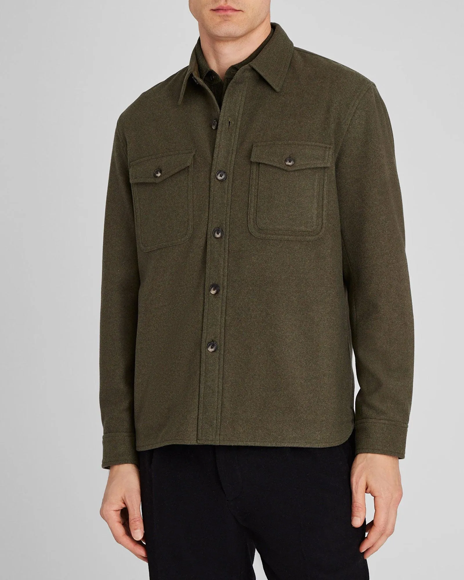 Textured Utility Shirt Jacket