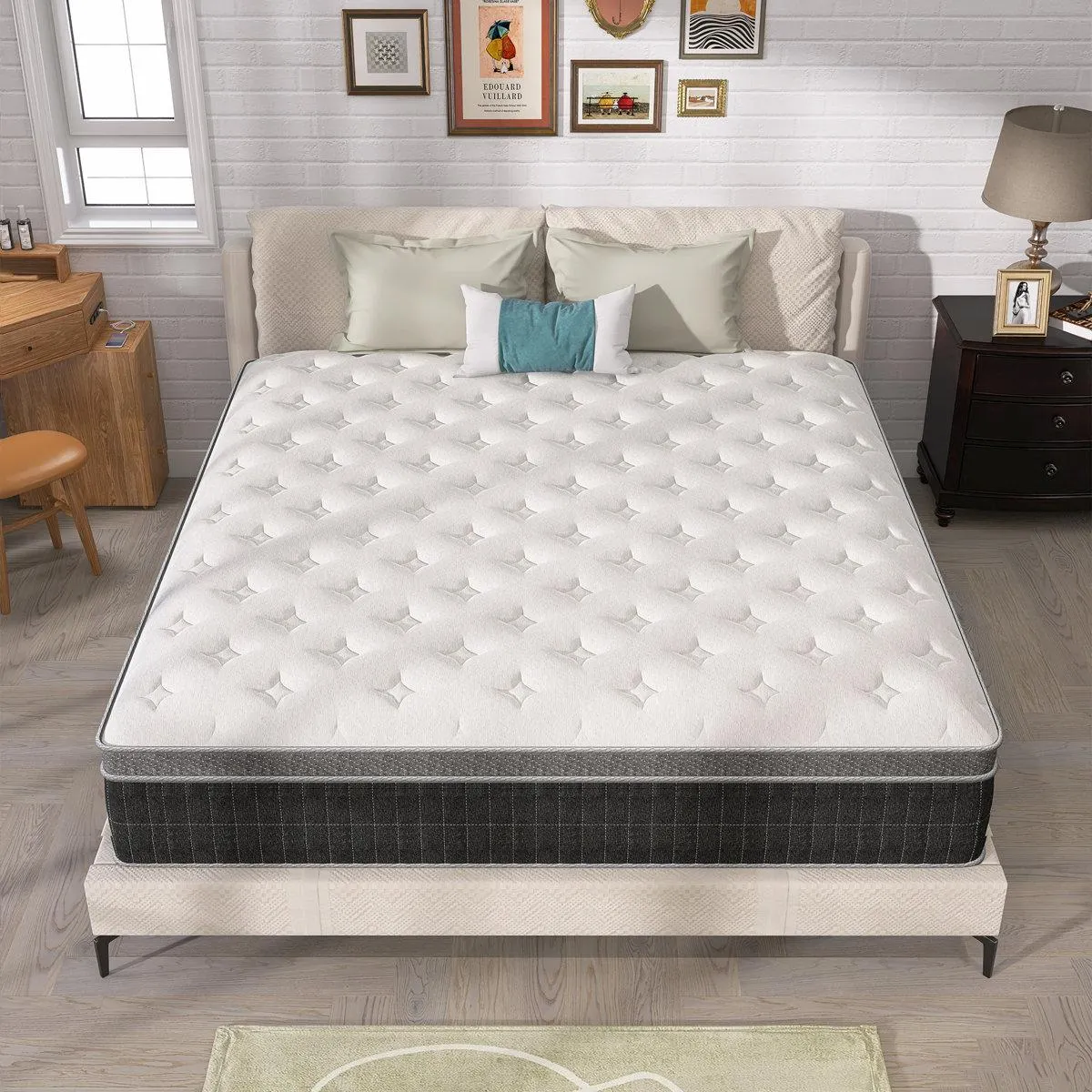 8"/10"/12"/14" Trina Medium Memory Foam Pocket Spring Hybrid Mattress