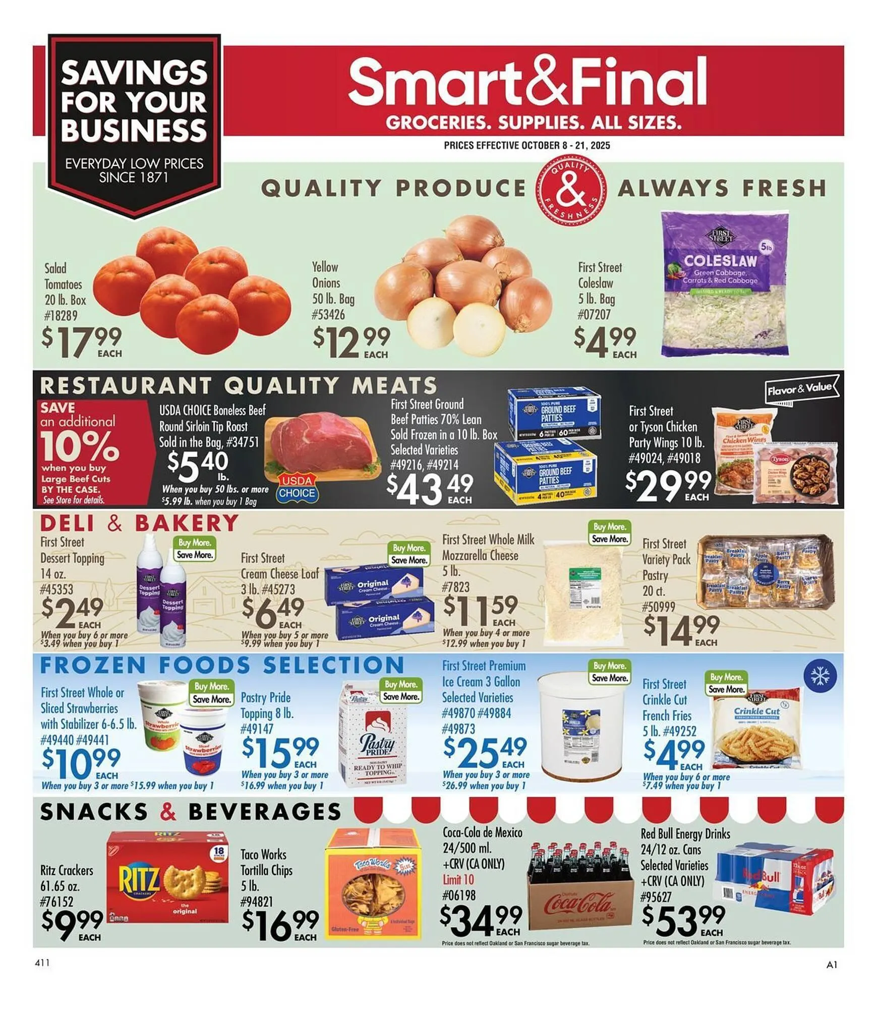 Weekly ad Smart & Final weekly ad from October 8 to October 21 2025 - Page 1