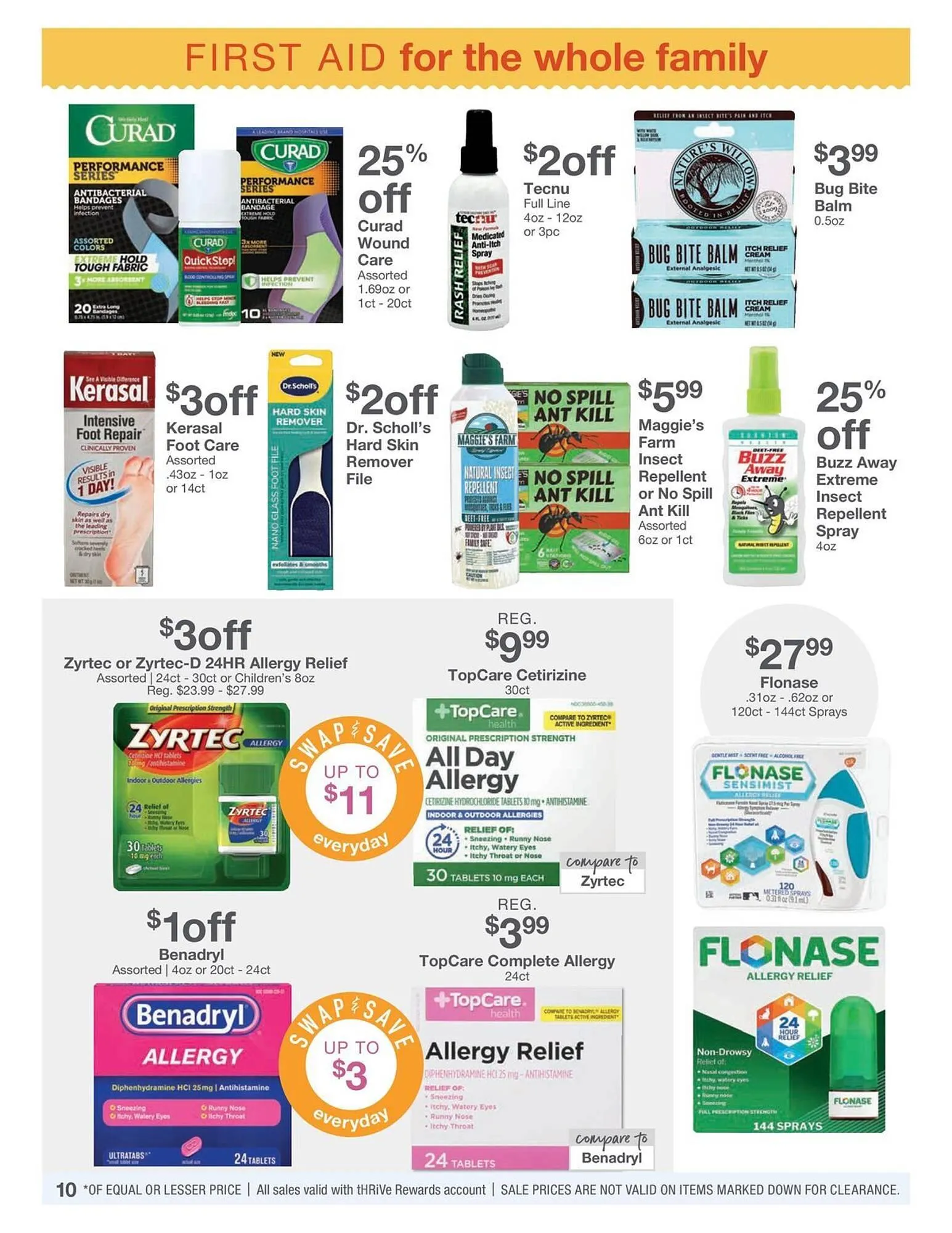 Weekly promotion Kinney Drugs Weekly Ad spanning from August 1 to August 31 2025 - Page 10 for Catalogue 365