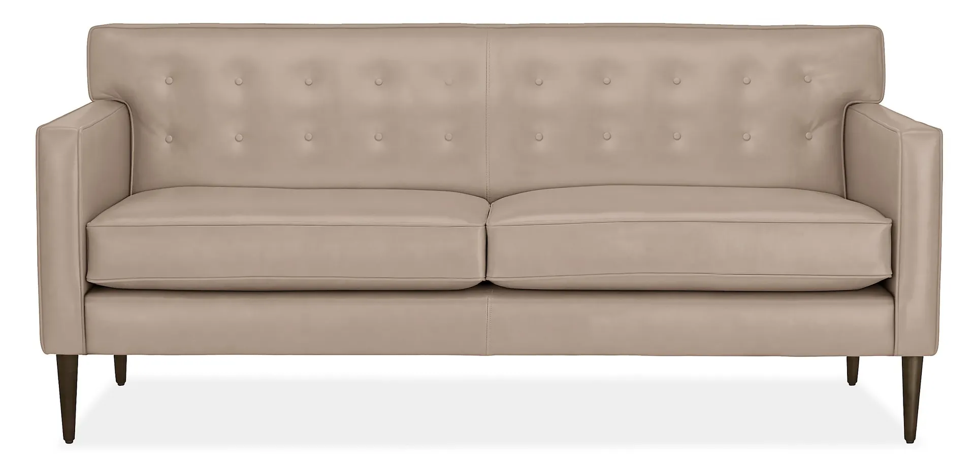 Holmes 69" Loveseat in Urbino Stone Leather